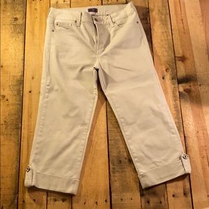 EUC Not Your Daughter’s Jeans Khaki Crop Jeans